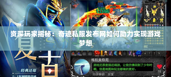 资深玩家揭秘：奇迹私服发布网如何助力实现游戏梦想  第1张